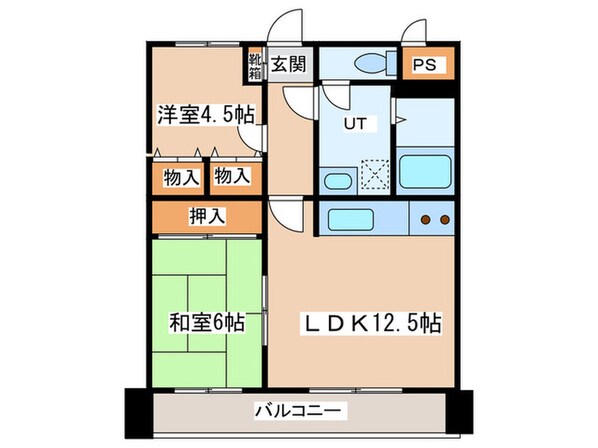 シャンボ－ル大通第２(804)の物件間取画像